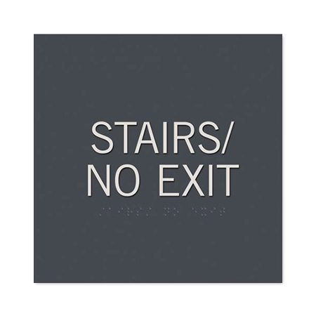 Stairs/No Exit Egress Sign - CA Compliant