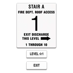 Stairwell ID (Exit Level) - Washington, DC Code 3 Floors or Less