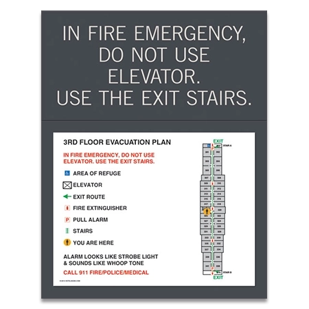 Standard Elevator Evacuation Plans - NYC Compliant