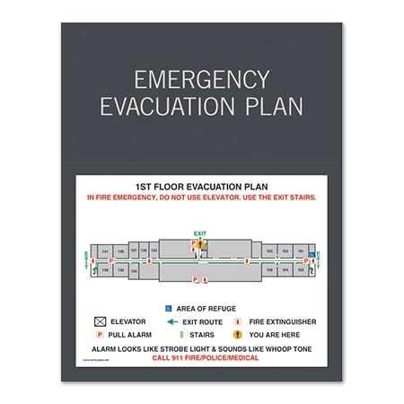 Standard Entrance Evacuation Plan - CA Compliant