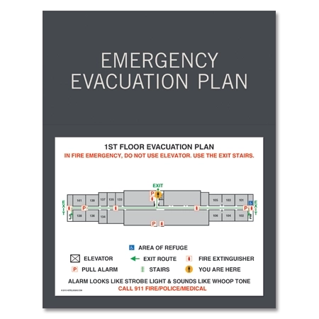 Standard Entrance Evacuation Plan - CA Compliant