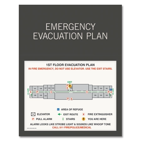Standard Entrance Evacuation Plans - CA Compliant