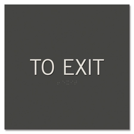 To ExitEgress Sign - CA Compliant