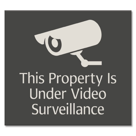Video Surveillance Sign- Fiberbrite