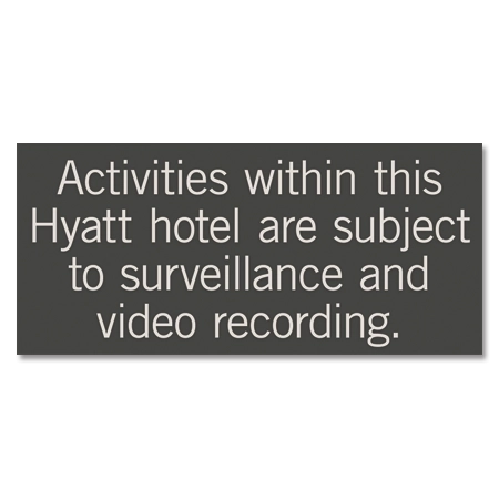 Video Surveillance Sign