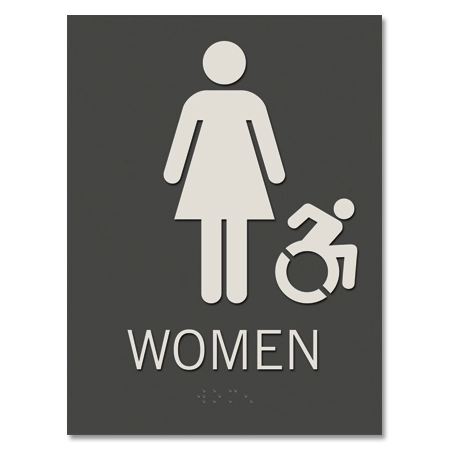 Women Sign w/Female & Dynamic ISA Symbols