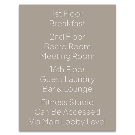 12-Line General Information Sign