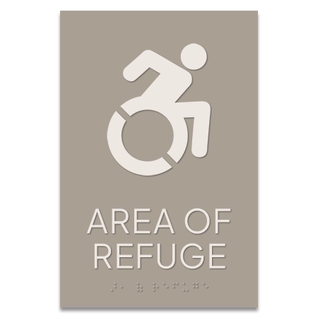 Area of Refuge Sign w/Dynamic ISA Symbol