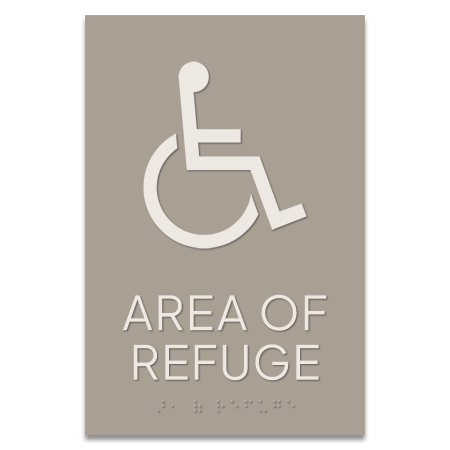 Area of Refuge Sign w/ISA Symbol
