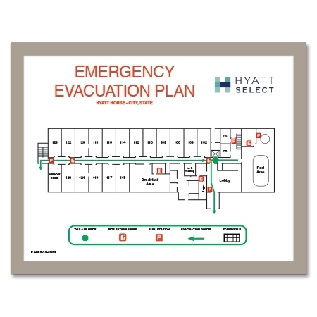 Evacuation Map with Holder