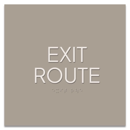 Exit Route Egress Sign - CA Compliant