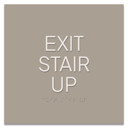 Exit Stair Up Egress Sign - CA Compliant