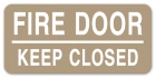 Fire Door - Keep Closed Label - 4 Pack