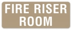 Fire Riser Room Label