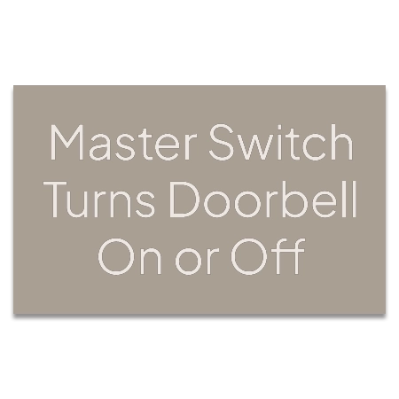 Master Switch Sign - Pack of 3