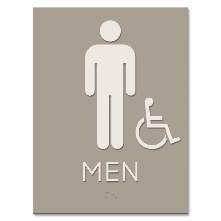 Men Sign w/Male & ISA Symbols