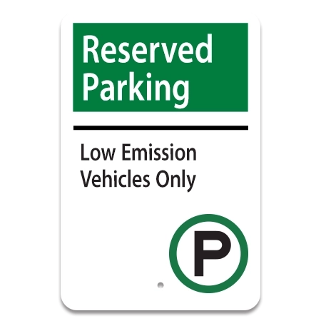 Reserved Parking / Low Emission Vehicles Only