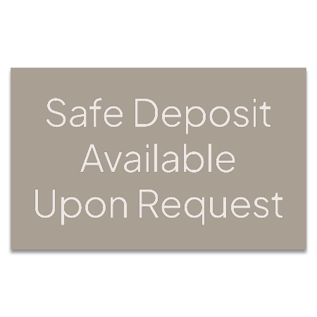 Safe Deposit Sign