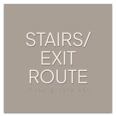 Stairs/Exit Route Egress Sign - CA Compliant