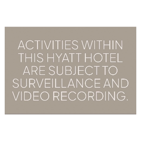 Video Surveillance Sign
