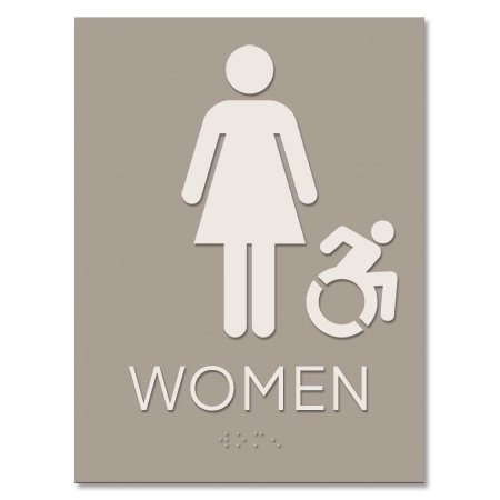 Women Sign w/Female & Dynamic ISA Symbols