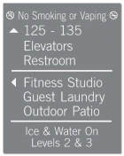 6-Line Directional Sign (Ice & Water Levels)