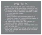Alaska Pool Hygiene Rules Sign