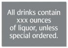 Alcohol Warning Sign - Alabama Compliant