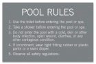 Arizona Pool and Spa Rules Sign
