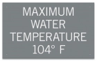 Arkansas Spa Water Temperature Sign