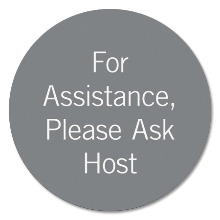 Ask Host For Assistance Sign