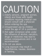 California Spa Rules Sign