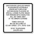 California - Unauthorized Vehicles...