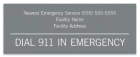 Delaware Pool Emergency Phone Sign