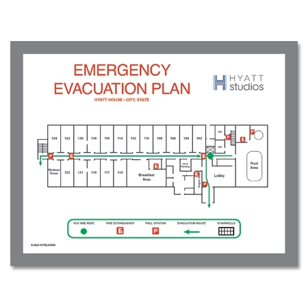Evacuation Map with Holder