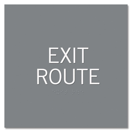 Exit Route Egress Sign - CA Compliant