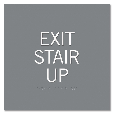 Exit Stair Up Egress Sign - CA Compliant