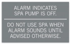 Florida Spa Alarm Rules Sign