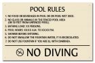 Florida Splash Pad Rules Signage