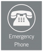 Illinois Emergency Phone Sign