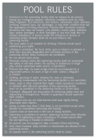 Illinois Pool Rules Sign