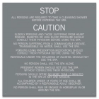 Jefferson County, Alabama Spa Rules Sign