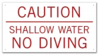 Maricopa County, Arizona No Diving Sign