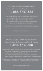 Maryland Large Human Trafficking Notice - Acrylic