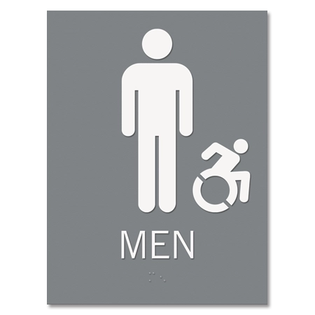 Men Sign w/Male & Dynamic ISA Symbols