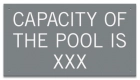 Montana Pool Capacity Sign