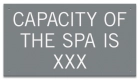 Montana Spa Capacity Sign