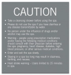 Montana Spa Rules Sign