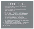 Montgomery County, Alabama Pool Rules and Regulations Sign