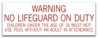 Nebraska No Lifeguard Sign